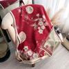 Winter Printed Warm Scarf Women'S High-End Temperament Shawl Dual-Purpose Scarf