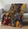Florale Sherpa-Decke Klimt-inspiriert für Sofa, Wohnzimmer, Heimdekoration