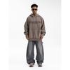 Lanhai Men's Clothing | Autumn and Winter New American Retro Fringed Embroidered Letters Simple Versatile Hooded Sweater Men