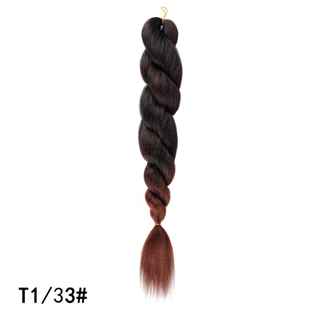 Buntes Ombre Jumbo Flecht Haar Niedrigtemperatur Flammhemmend Synthetisches Haar Großpackung Verwicklungsfrei Häkel Twist Zöpfe Haarverlängerungen
