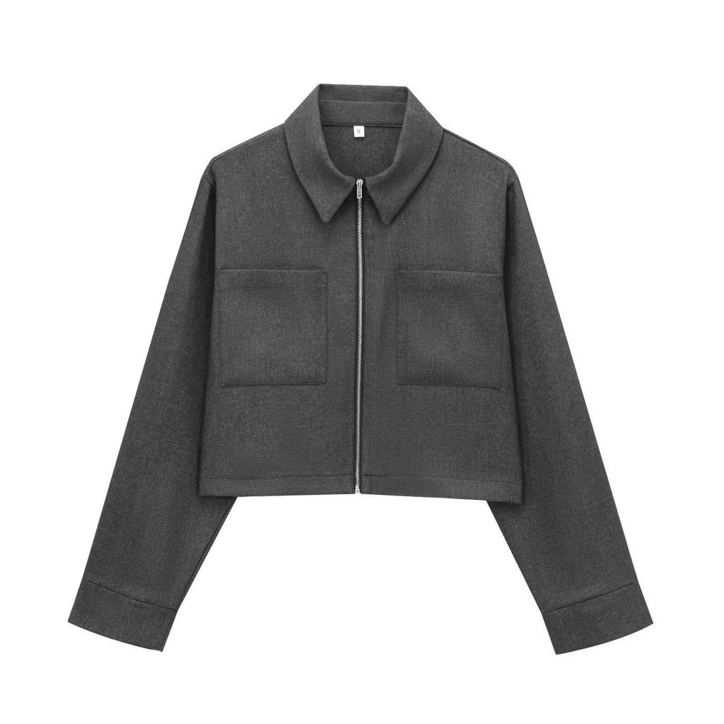 Spring 2025 Women's Commuter Set: Side-Striped Jacket & Wide-Leg Pants