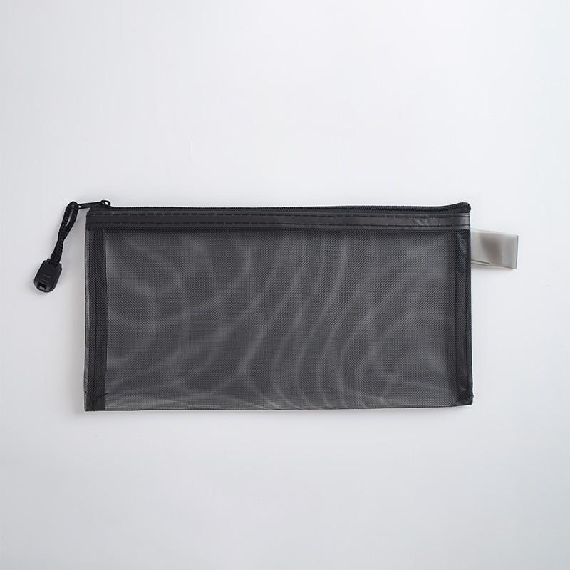 Transparent A4 File Bag Zipper Data Archive Bag Office Mesh Folder Household Miscellaneous Storage Bag Desktop File Organization