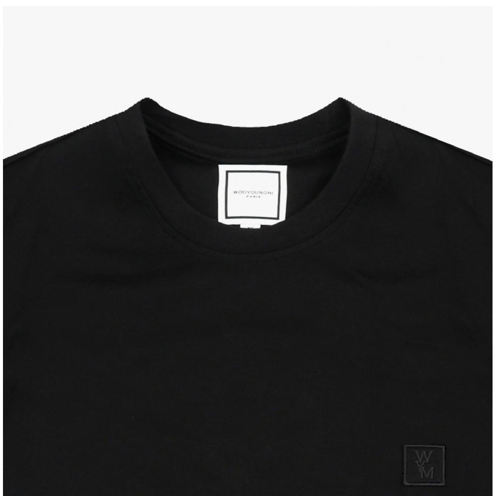 Wooyoungmi Herren Kurzarm City Grafik T-Shirt Logo hinten w253tS05 718b