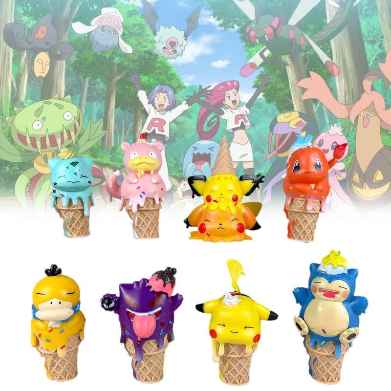 Character Cream Ice Cone Pvc Toy Model Desktop Decoration Gift Christmas