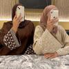 Elegantes besticktes Kleid Robe LR735 - Loriya2024 Dubai, Kollektion Naher Osten & Türkei
