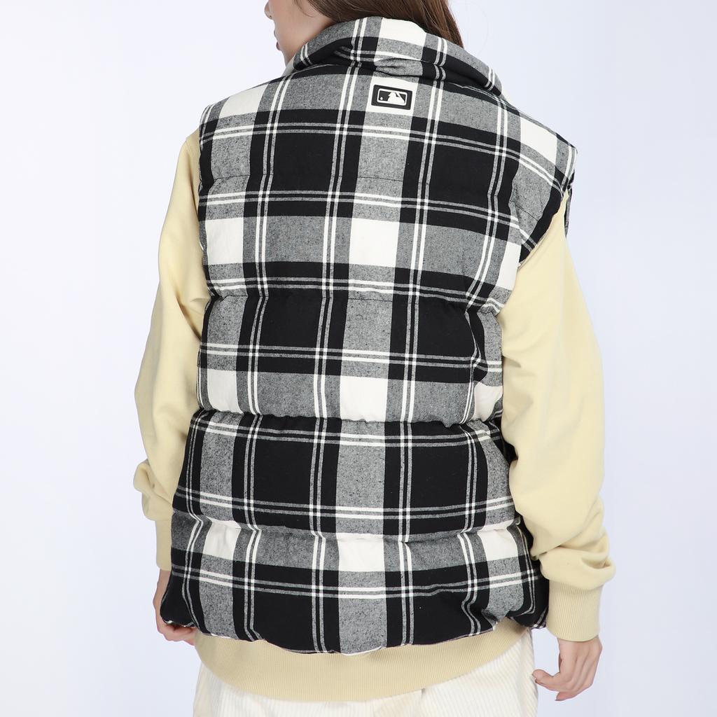 New MLB Down Vest Unisex Plaid 3ADVP0116-50CRS