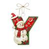Christmas Themed Acrylic Letter Hanging Ornaments 26 PCS Decorations for Christmas Tree