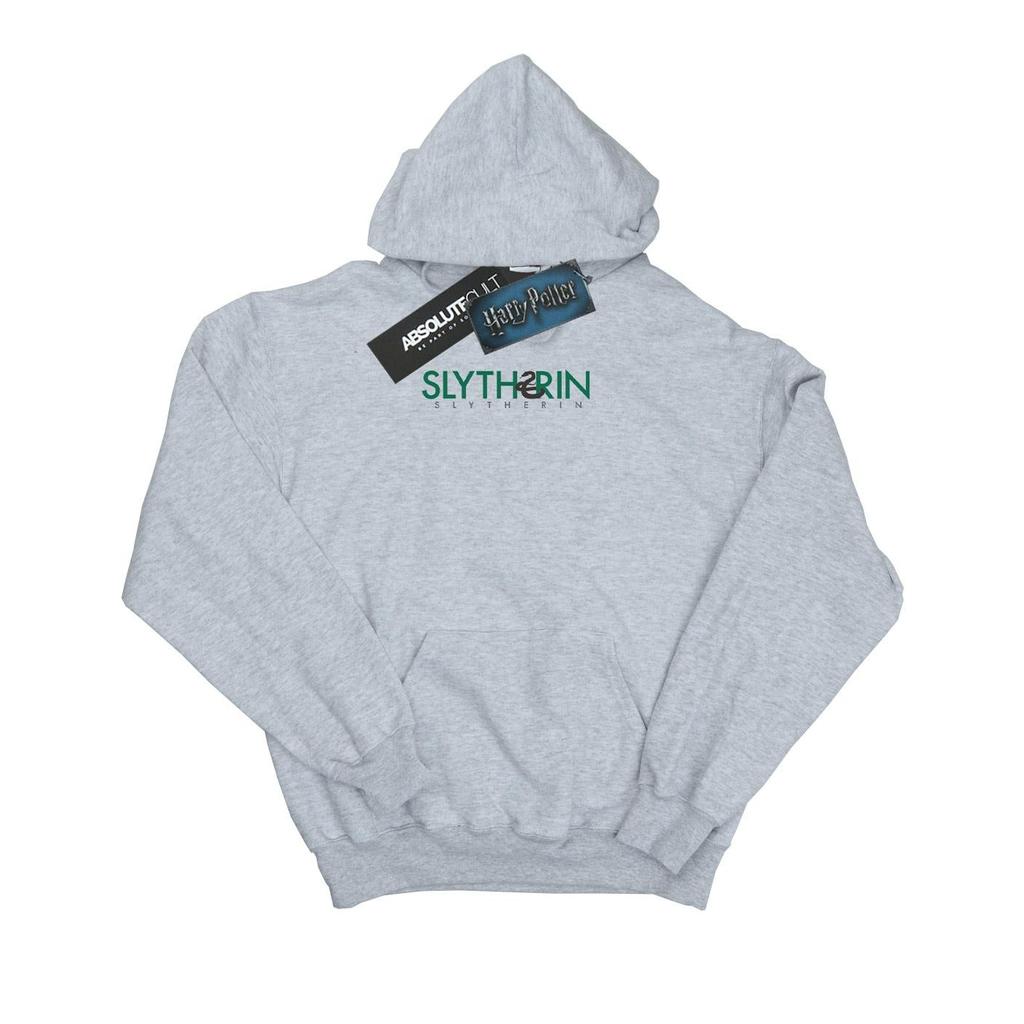 Harry Potter Mens Slytherin Text Hoodie