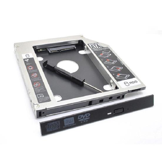 Aluminum Bracket SSD Caddy CD-ROM Alloy SATA3 Laptop Drive Hard Disk Tray
