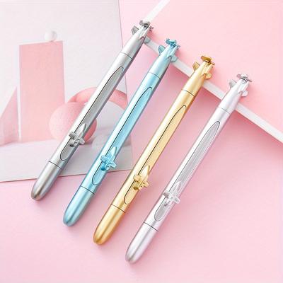 10pcs 0.5mm Creative Submarine Shape Gel Pen High-value Metal Feel Office Signature Pen Cute Stationery Writing Water-based Pen