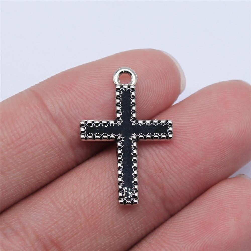10 Pezzi Ciondoli Croce Credenze Religiose Ciondolo Fai da Te Gioielli Fatti a Mano Accessori Artigianali