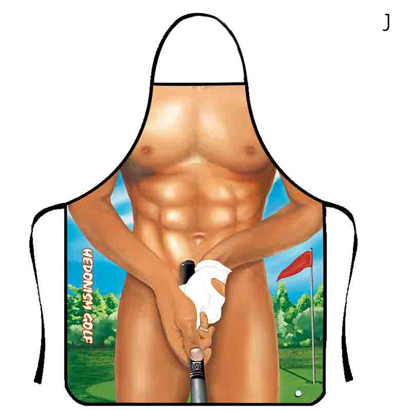 Muscle Man Sexy Woman Funny Kitchen Aprons For Woman Home Decoration Gifts