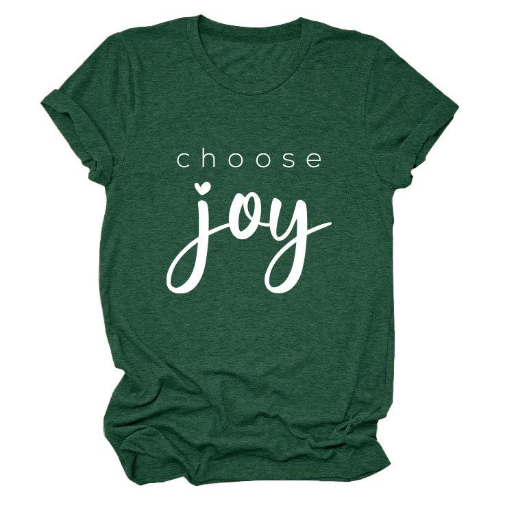 Simple casual temperament versatile women's round neck short-sleeved T-shirt base