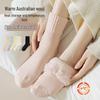 Women's Winter Plush Mid-Calf Socks - Thick, Warm Postpartum & Sleep Socks with Cashmere.