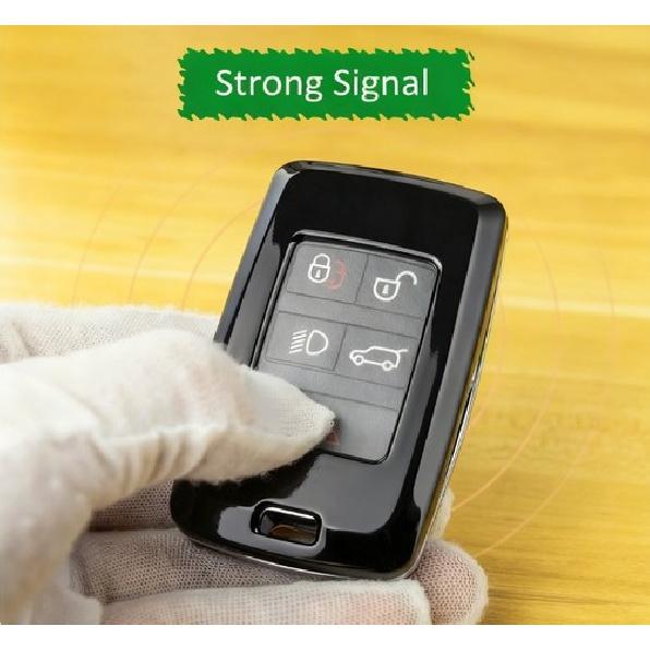 Autoschlüsselanhänger Fob Abdeckung Hülle Für Land Rover Range Rover Jaguar Zubehör Schwarz