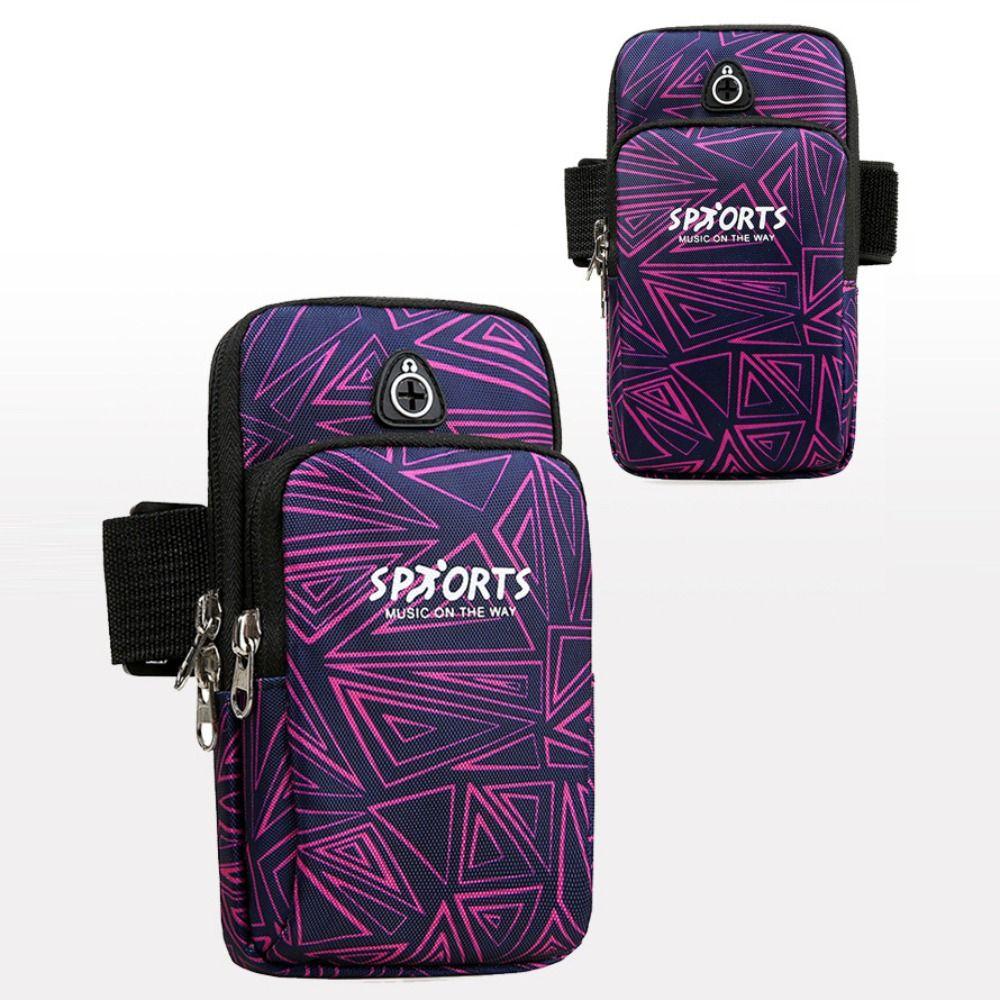 

Portable Running Phone Bag Protective Sports Arm Bag Wrist Phone Bag Cycling фіолетовий