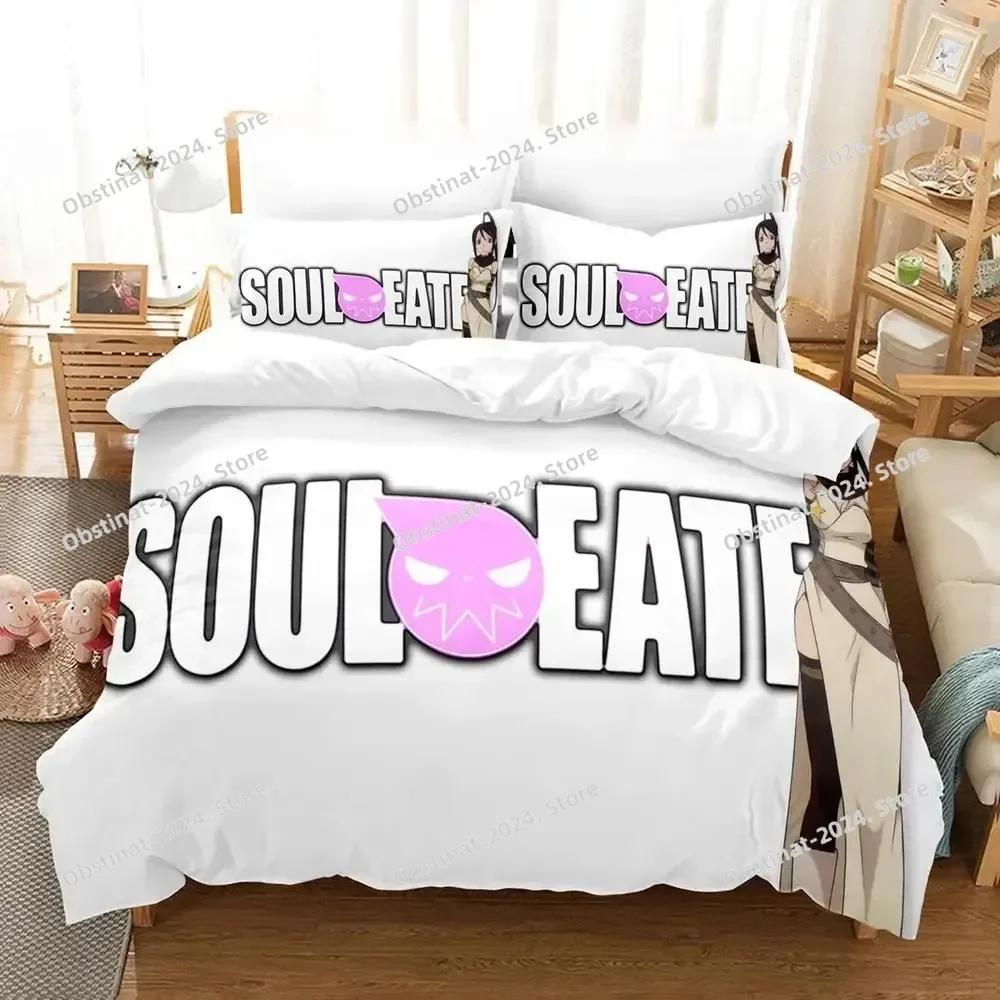 New 3D Cartoons Soul Eater Bedding Set Single Twin Full Queen King Size Bed Set Adult Kid Bedroom Duvet Cover Sets Home Textiles