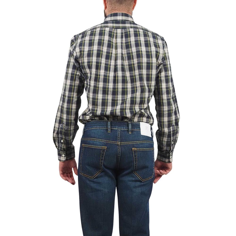 Polo Ralph Lauren Plaid Print Pointed Collar Single-Breasted Long Sleeve Shirt Men shirts Green 710922274-003