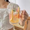 510ml Simple Transparent Glass Cup with Handle Home Juice Milk Tea Cup Cold Cup Bar Beer Glasses Large Capacity Drinkware
