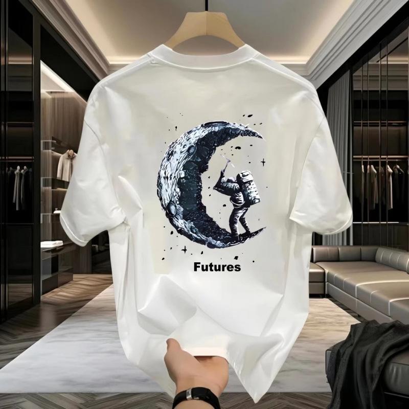 2025 New Men's Printed Short-Sleeve T-Shirt for Summer  A Loose and Casual Top