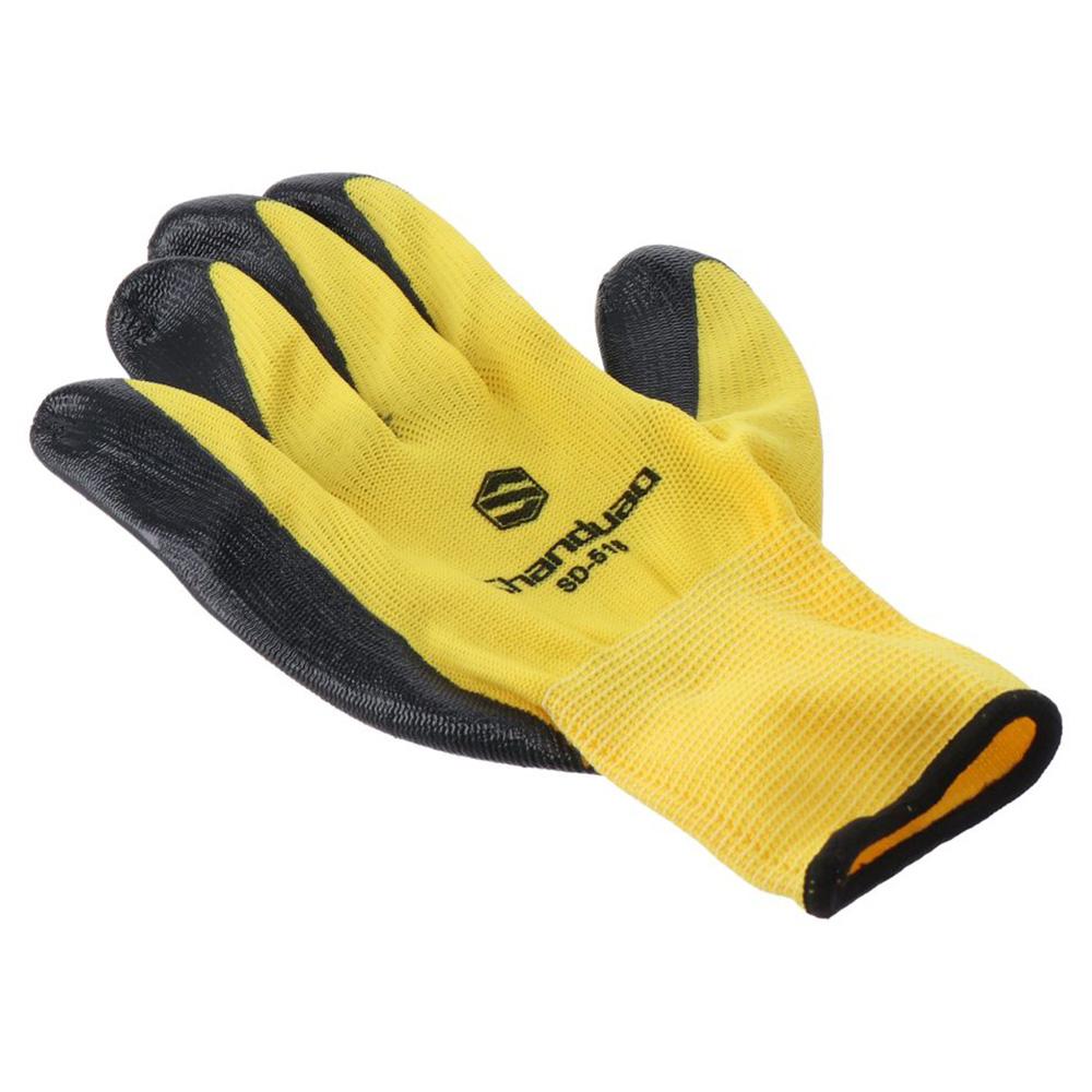 1 Pair Black Welding Protective Gloves Cowhide Heavy Duty Leather Soldering Accessory Cooking