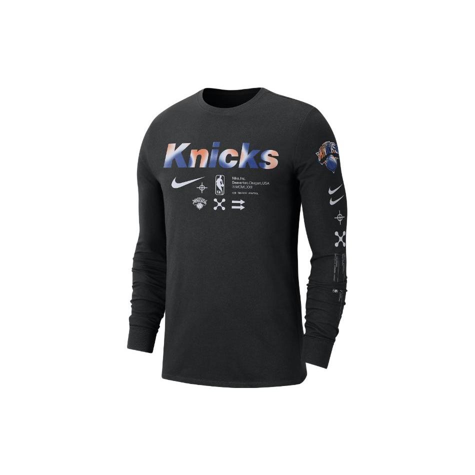 New Nike New York Knicks Men's Nike Nba Long Sleeve T Shirt DZ0358-010