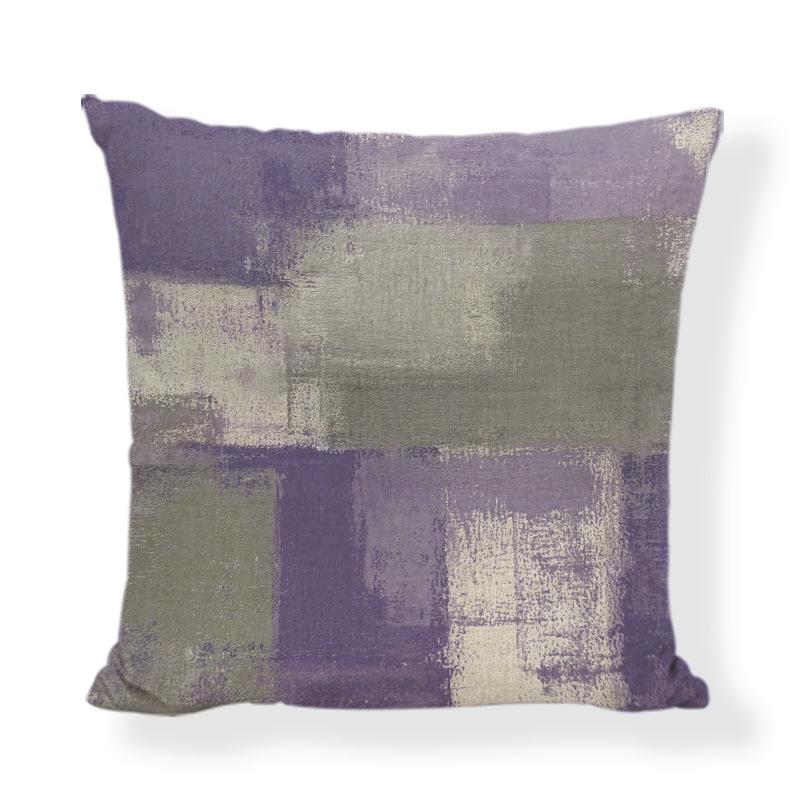 Lavendel "Velsigne dette hjemmet" Putetrekk, 45x45cm Lilla Sofaputetrekk for Stuedekor