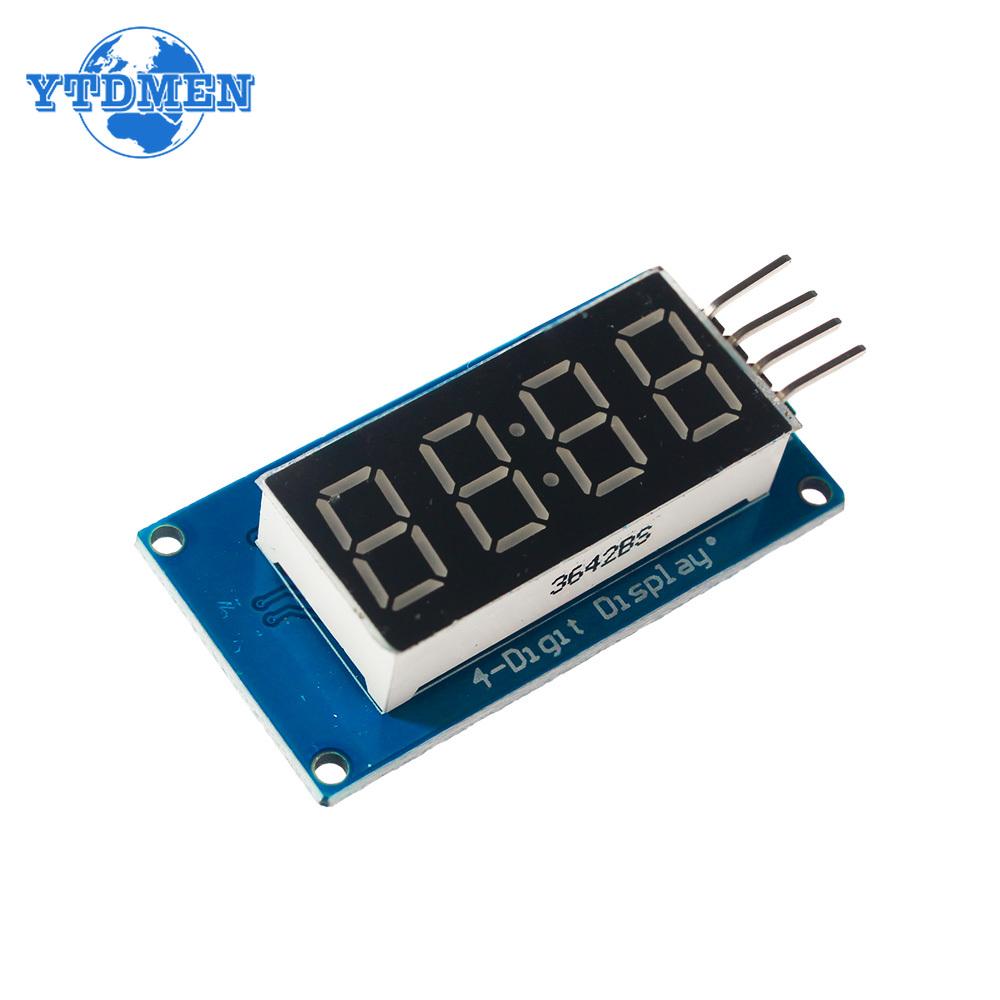 TM1637 4 Bits Digital LED Display Module 0.36Inch Clock RED Anode Tube Four Serial Driver Board for Arduino