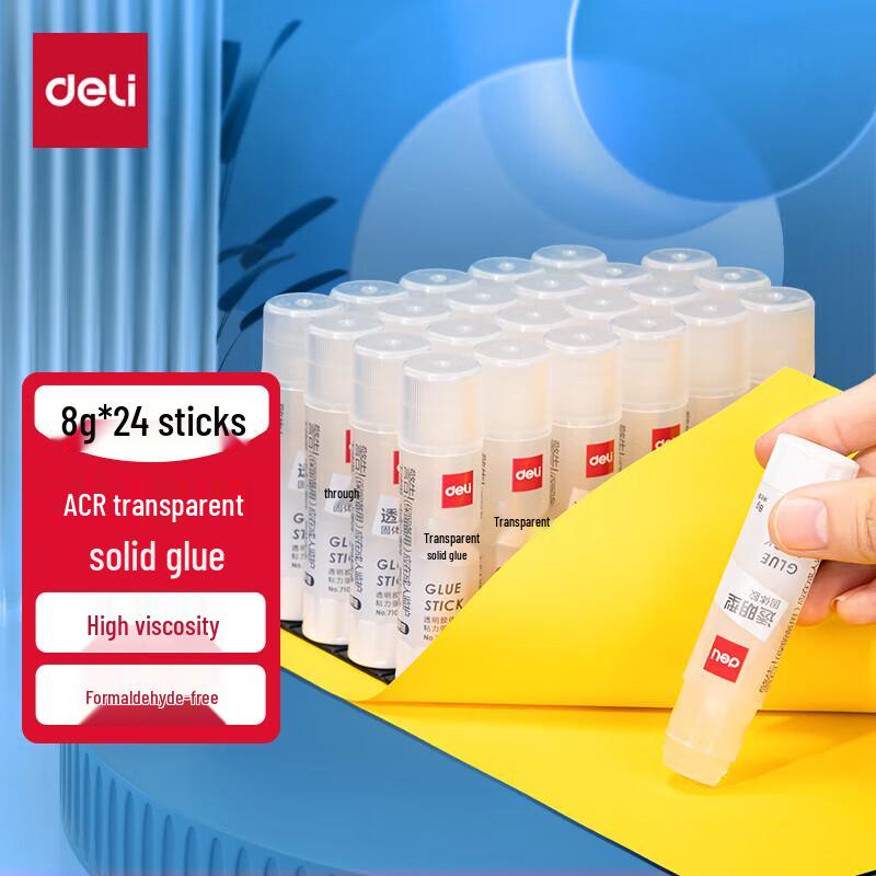 Deli 8g Transparent Solid Glue Stick