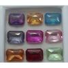 Natural Sapphire Loose Gemstone Emerald Cut 9x6 mm 50 pcs Lot Untreated September Birthstone Gift