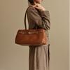 Retro Leather Tote Bag For Women 2025 New Style And High-end Sense Small Crowd Design Large Capacity Versatile Handbag