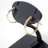 [Used] K18 Hoop Earrings/g513-61