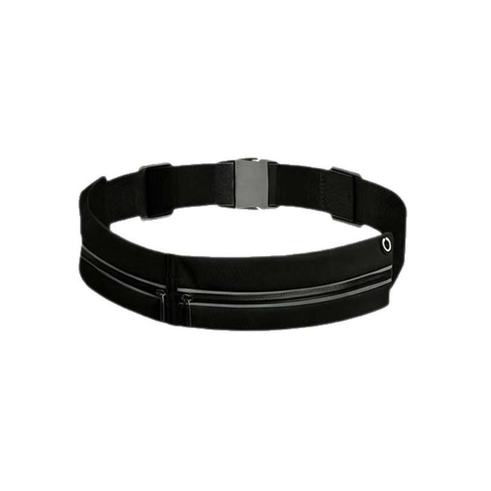 Waterproof Sports Waist Bag Close Fitting Mobile Phone Bag Running Belt Fanny Pack  Outdoor Riding чёрный
