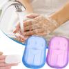 New Portable Outdoor Travel Disposable Soap Tablet Box Soap Paper Portable Hand Washing Tablet Mini Sheet Refill Bathroom Soap
