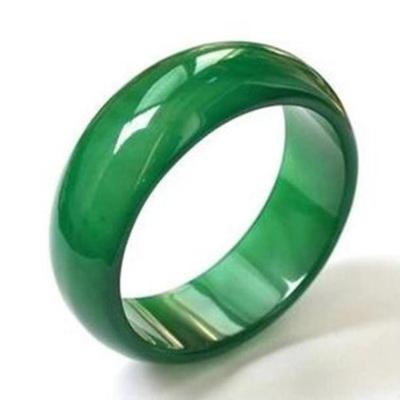 Mode Natural Crystal Onyx Ring Flerfärgad Agate Ring
