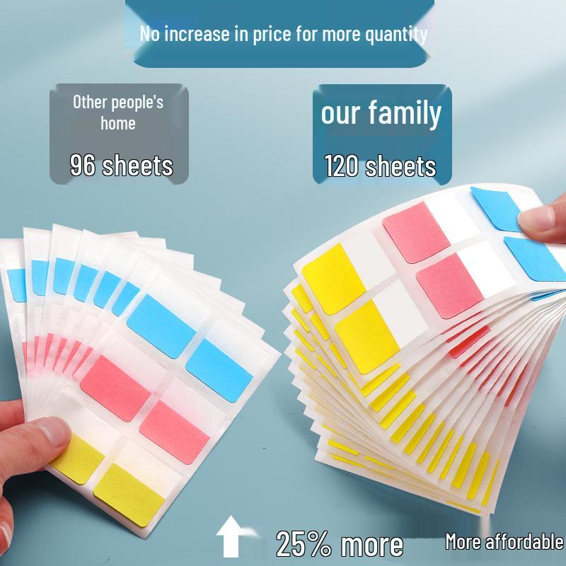 Colorful Small Adhesive Index Sticky Notes - Cute and Fully Sticky Memo Stickers