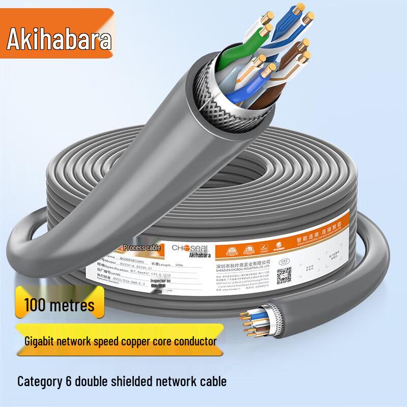 Qiuyehara Cat6 Double Shielded Gigabit Ethernet Cable