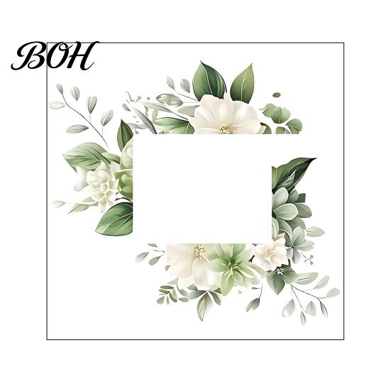 Switch Decal Removable Plants Flower Sticker, Decorative Green Leaf Floral Bunny Light Paint Safe Sticker Socket Decal, DIY Art Murals for Kids Girls