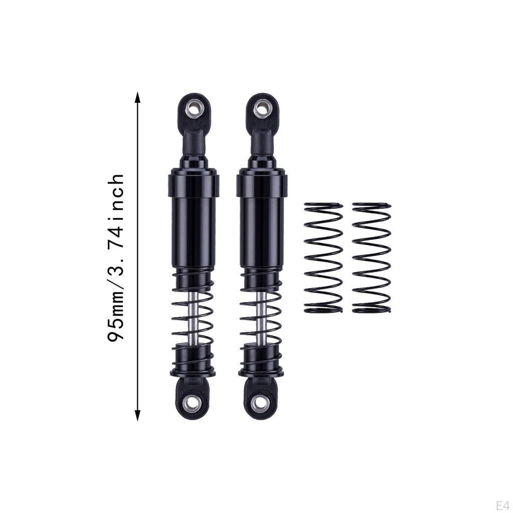 2 Pieces 1/10 RC Car Shock Absorber Damper Accessory Metal Spring,Spare Parts,for Trucks,Vehicles