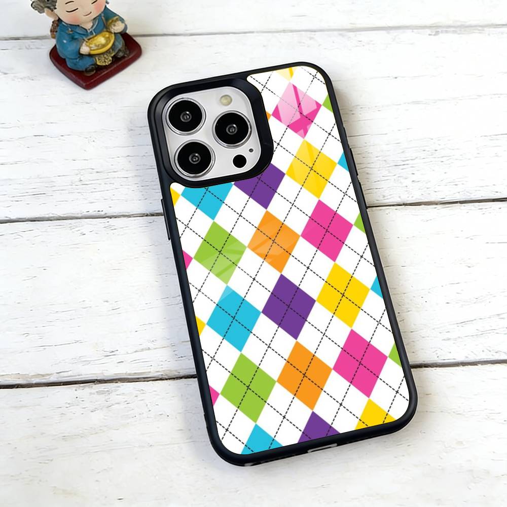 plaid background Phone Case For iPhone17,16,15,14,13,12,11 Plus,Pro Magnetic with Magsafe Wireless Charging
