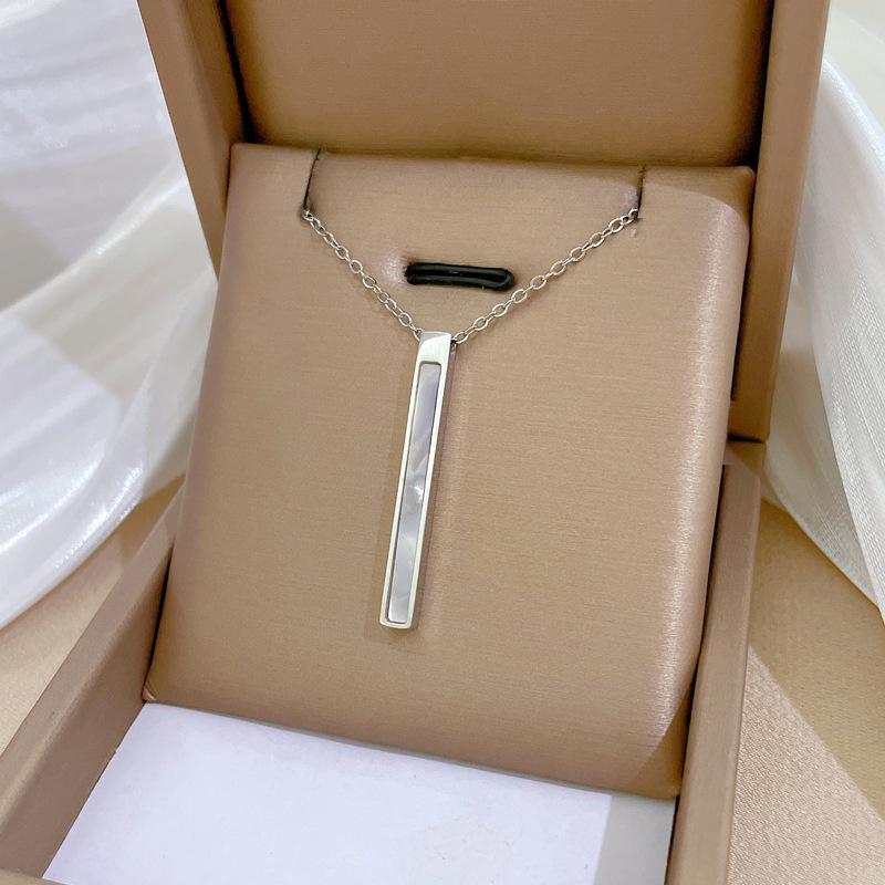 Full Titanium Steel Geometric Animal Minimalist Real Gold Necklace for Women - Collarbone Chain
