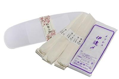 Yukata Dressing Accessories 5-piece Set (mesh Front Board, Mesh Datejime Belt, 3 Waist Ties) [Made In Japan]