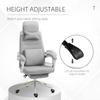 Office Chair, Ergonomic Desk Chair with Headrest Pillow, Lumbar Cushion, Height-Adjustable Gaming Chair with Footrest, High Backrest, Grey