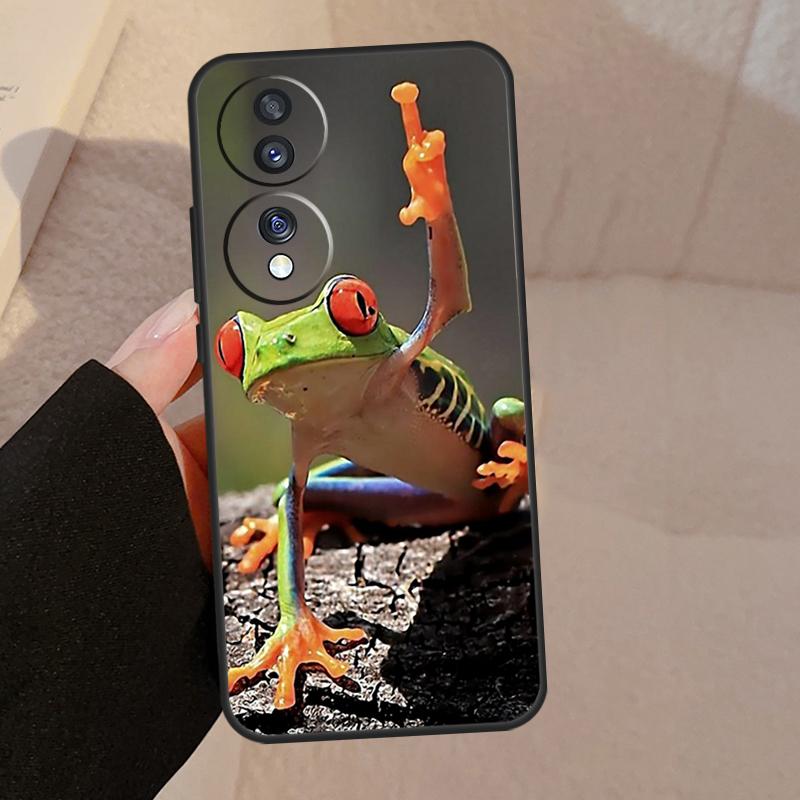 Green Frog Wildlife For Honor Magic 7 6 5 Lite V5 Case For Honor 400 Pro 200 50 70 90 X8a X8b X9a X9b X9c Cover