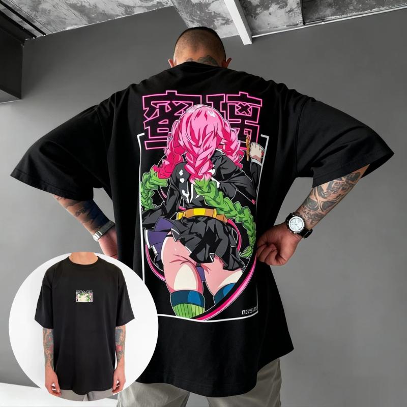 Demon Slayer Graphic T Shirt Men Women Oversized Streetwear Tee 2026 Summer Casual Cotton Short Sleeve Tops Vintage Fashion Y2k