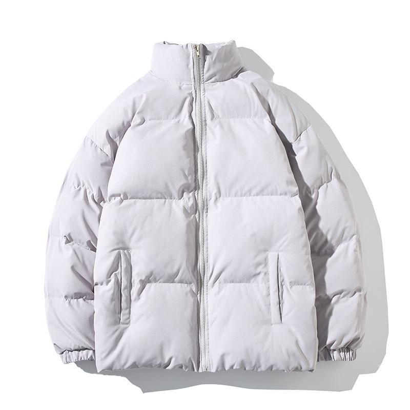 2022 Winter Neue männer Einfarbig Stehen Kragen Verdickt Brot Anzug Koreanische Jugend Mode Lässig Baumwolle Strickjacke Jacke