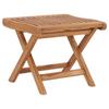 Day and Night - Day and Night Folding Footrest Solid Teak Wood 46.5x49x41.5 Cm