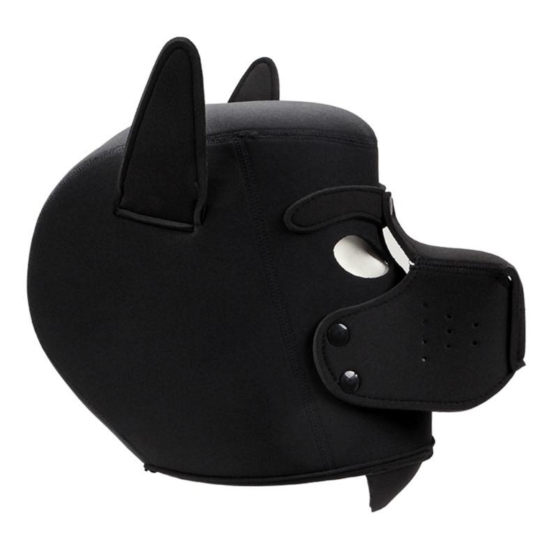 Máscara de Cabeza de Perro Halloween Gorro de Perro Transpirable Máscara Completa de Cabeza de Perro Disfraz para Adulto Halloween Disfraz de Halloween Fiesta de Cosplay