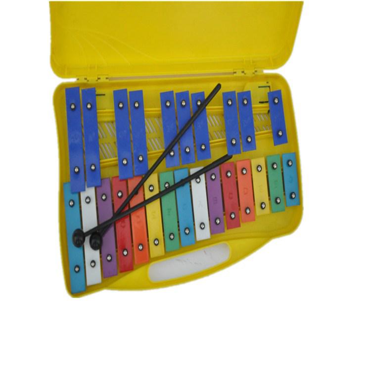 25-Tone Aluminum Orff Xylophone - Colorful Teaching Aid