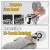 72 Tooth Flex Head Ratchet Set 180° Rubber Grip Swivel Head Ratchet Wrench Flex Head Design Adjustable Adjustable Ratchet Wrench